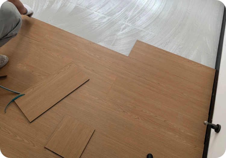 SG-AF acoustic flooring installed
