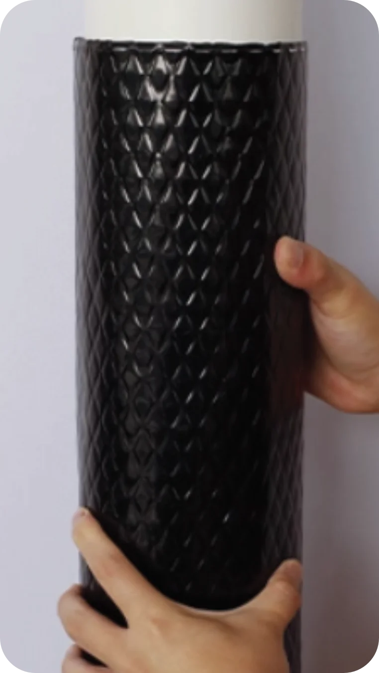 SG-DM612A damping pad rolled showing polymer texture