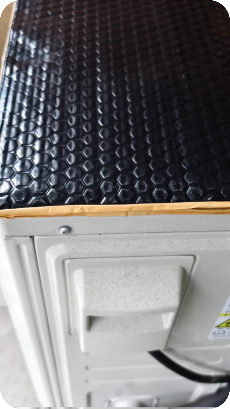 SG-DM612A damping pad applied on HVAC equipment