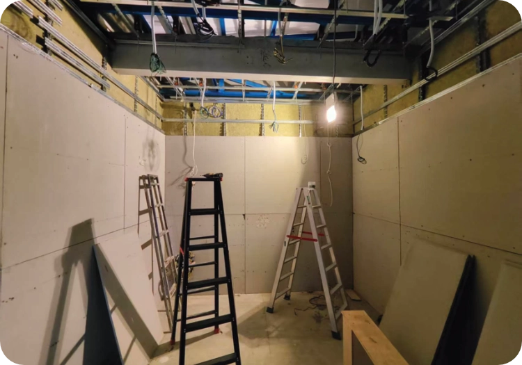 Completed SG-F8 acoustic treatment